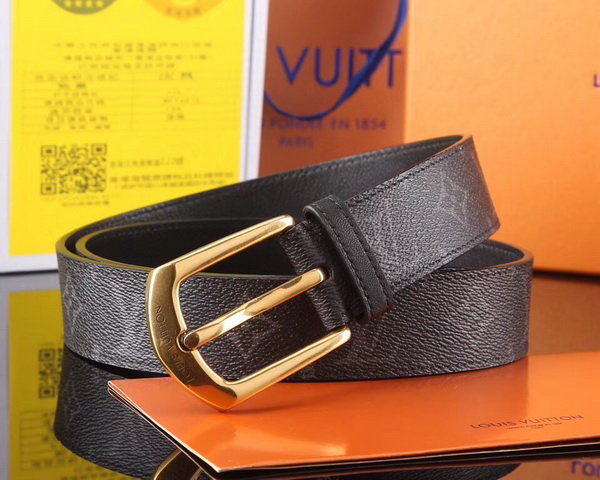 Super Perfect Quality LV Belts(100% Genuine Leather,Steel Buckle)-1731