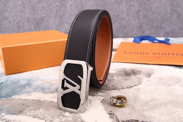 Super Perfect Quality LV Belts(100% Genuine Leather,Steel Buckle)-1741