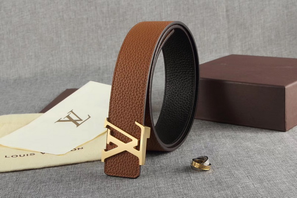 Super Perfect Quality LV Belts(100% Genuine Leather,Steel Buckle)-1743