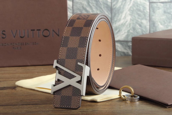 Super Perfect Quality LV Belts(100% Genuine Leather,Steel Buckle)-1744