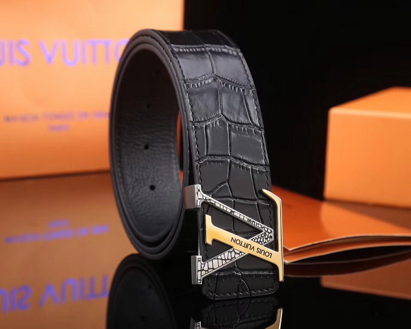Super Perfect Quality LV Belts(100% Genuine Leather,Steel Buckle)-1747