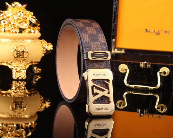 Super Perfect Quality LV Belts(100% Genuine Leather,Steel Buckle)-1750