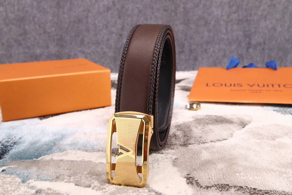 Super Perfect Quality LV Belts(100% Genuine Leather,Steel Buckle)-1754