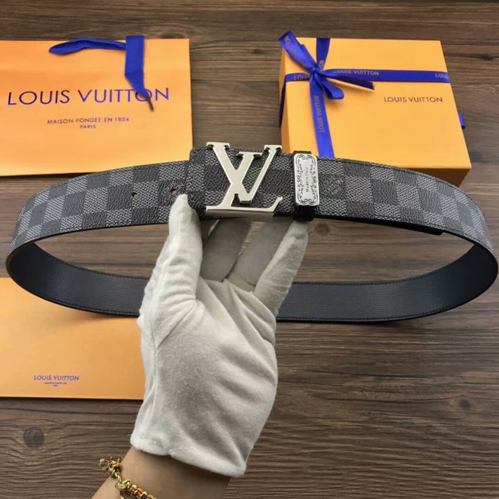 Super Perfect Quality LV Belts(100% Genuine Leather,Steel Buckle)-1762