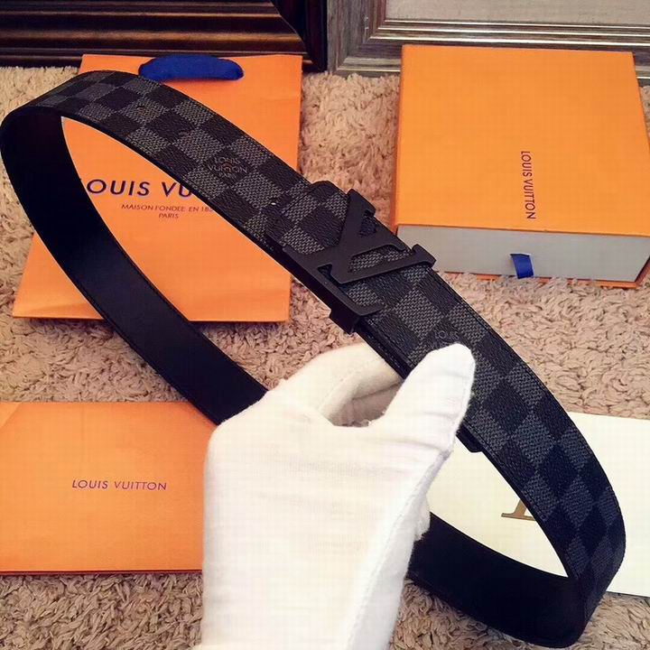 Super Perfect Quality LV Belts(100% Genuine Leather,Steel Buckle)-1771