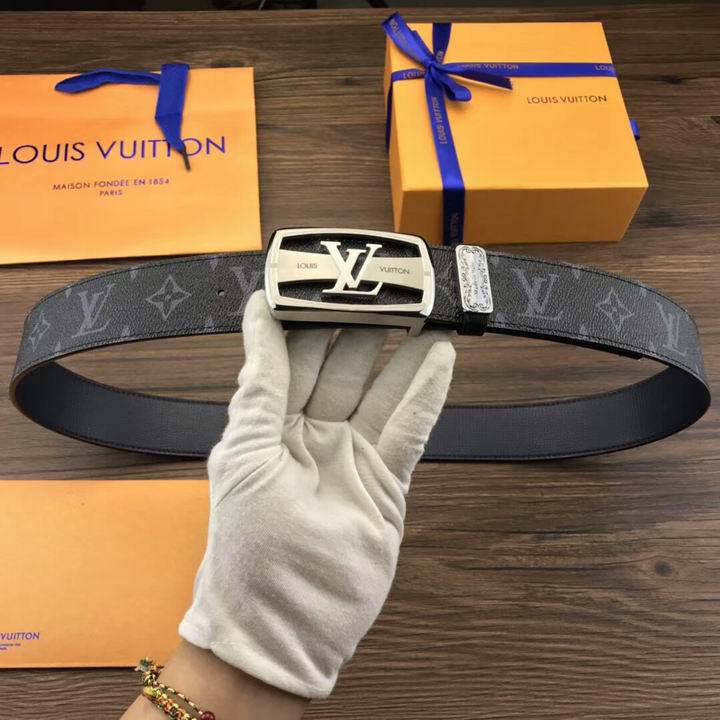 Super Perfect Quality LV Belts(100% Genuine Leather,Steel Buckle)-1787