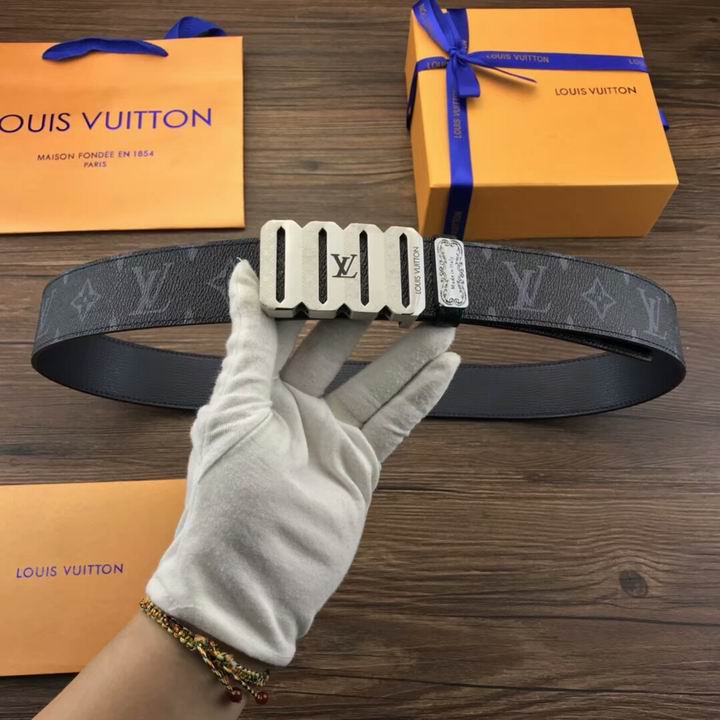 Super Perfect Quality LV Belts(100% Genuine Leather,Steel Buckle)-1791