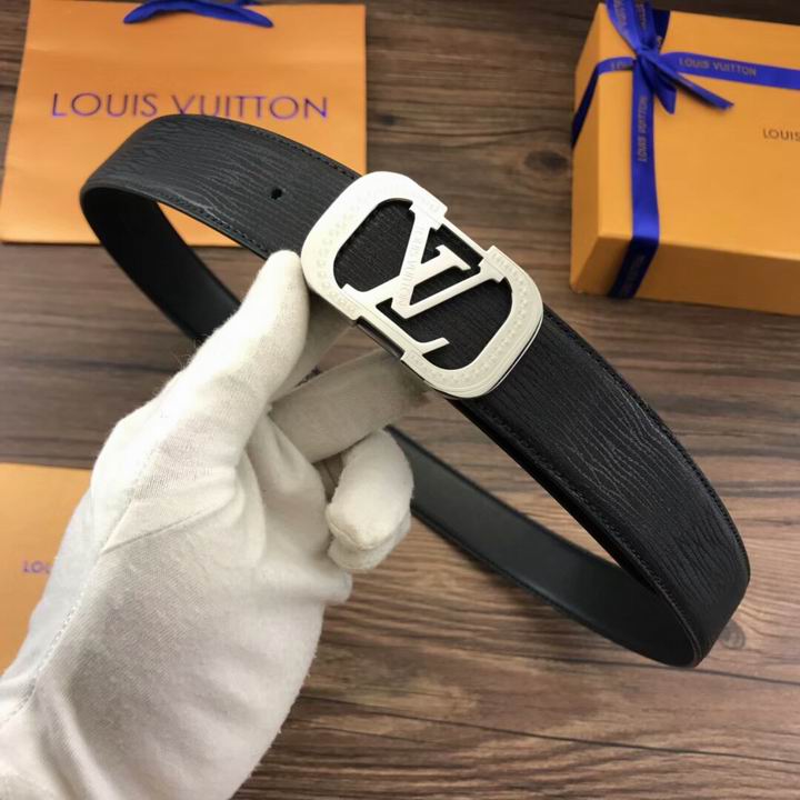 Super Perfect Quality LV Belts(100% Genuine Leather,Steel Buckle)-1811