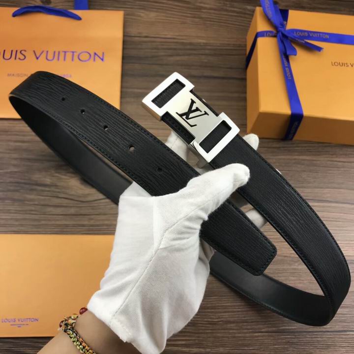 Super Perfect Quality LV Belts(100% Genuine Leather,Steel Buckle)-1821