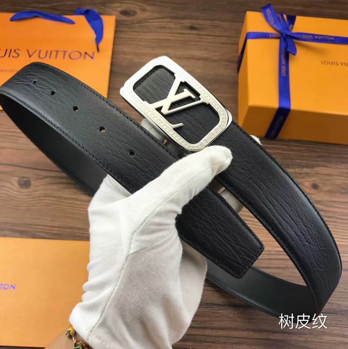 Super Perfect Quality LV Belts(100% Genuine Leather,Steel Buckle)-1823