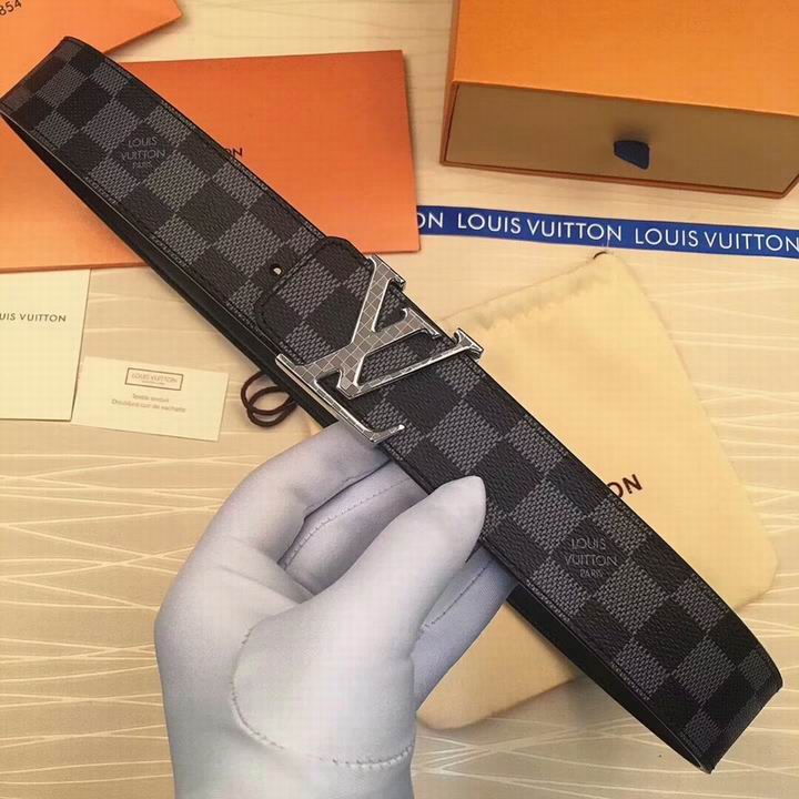 Super Perfect Quality LV Belts(100% Genuine Leather,Steel Buckle)-1856