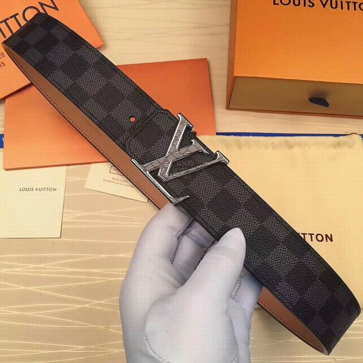 Super Perfect Quality LV Belts(100% Genuine Leather,Steel Buckle)-1859