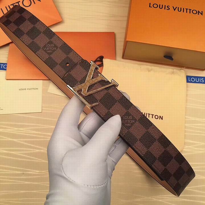 Super Perfect Quality LV Belts(100% Genuine Leather,Steel Buckle)-1860