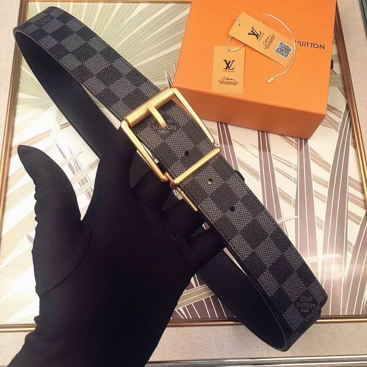Super Perfect Quality LV Belts(100% Genuine Leather,Steel Buckle)-1891