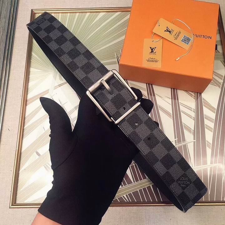 Super Perfect Quality LV Belts(100% Genuine Leather,Steel Buckle)-1892