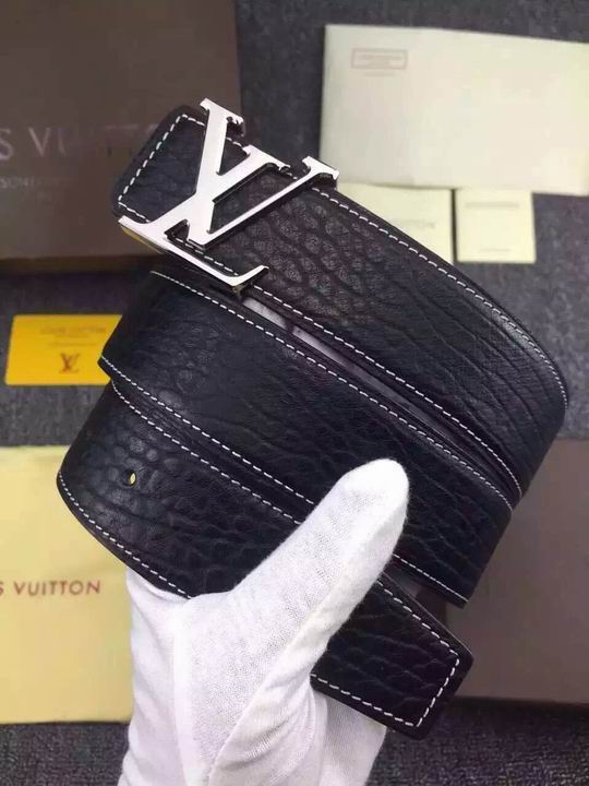 Super Perfect Quality LV Belts(100% Genuine Leather,Steel Buckle)-1917