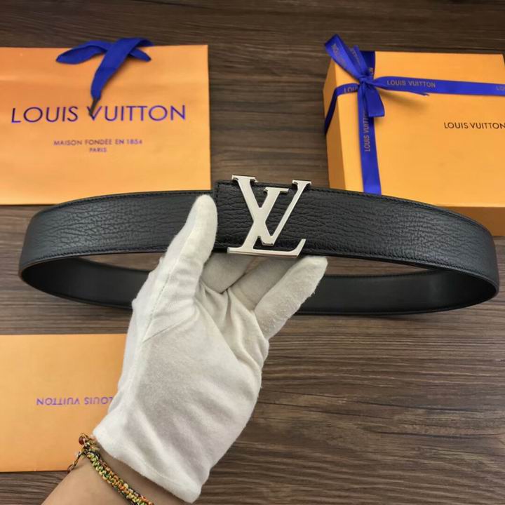 Super Perfect Quality LV Belts(100% Genuine Leather,Steel Buckle)-1928