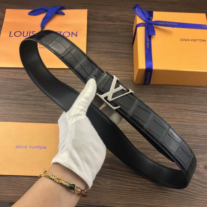 Super Perfect Quality LV Belts(100% Genuine Leather,Steel Buckle)-1930