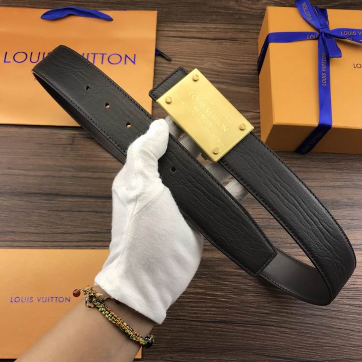 Super Perfect Quality LV Belts(100% Genuine Leather,Steel Buckle)-1931