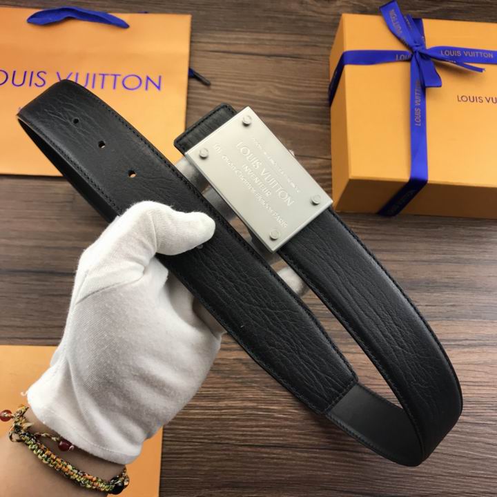 Super Perfect Quality LV Belts(100% Genuine Leather,Steel Buckle)-1932