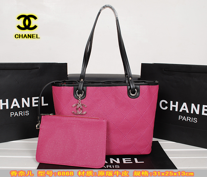Super Perfect CHAL handbags(Original Leather)-055