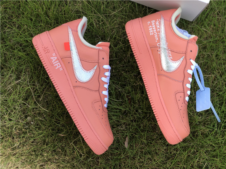 Authentic OFF-WHITE x Air Force 1 Coral