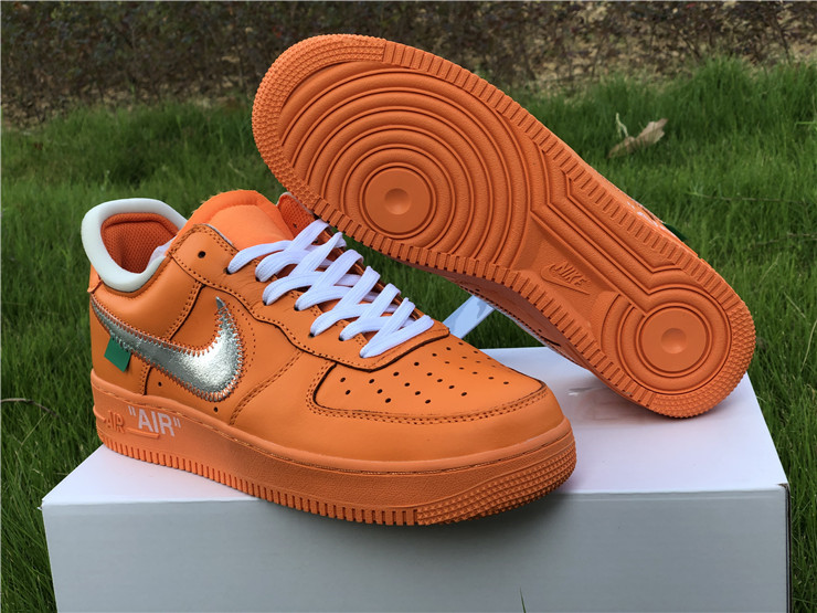 Authentic OFF-WHITE x Air Force 1 Orange GS