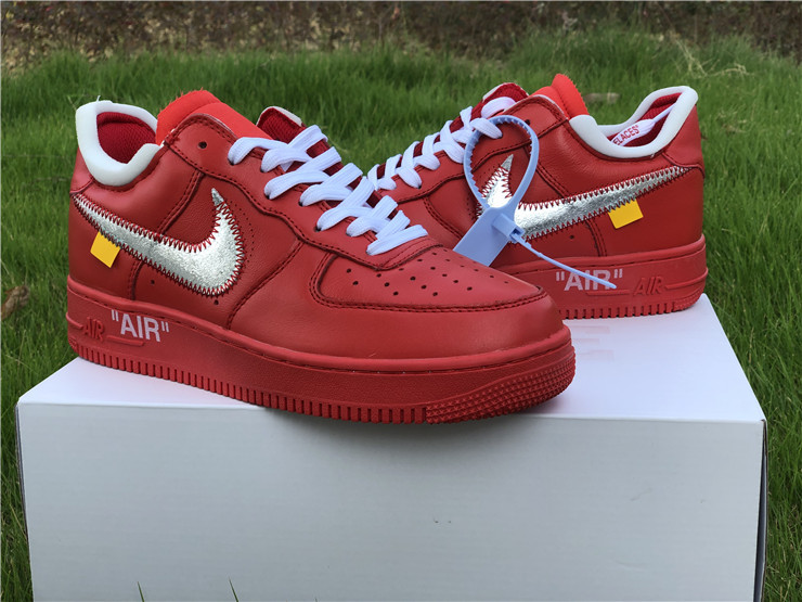 Authentic OFF-WHITE x Air Force 1 Red