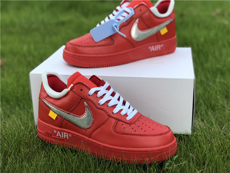 Authentic OFF-WHITE x Air Force 1 Red
