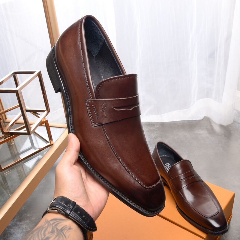 Ferragamo Men shoes 1：1 quality-185