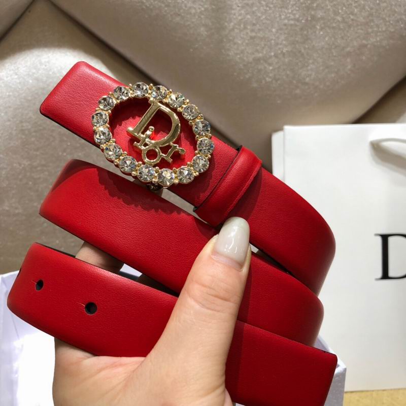 Super Perfect Quality Dior Belts(100% Genuine Leather,steel Buckle)-068