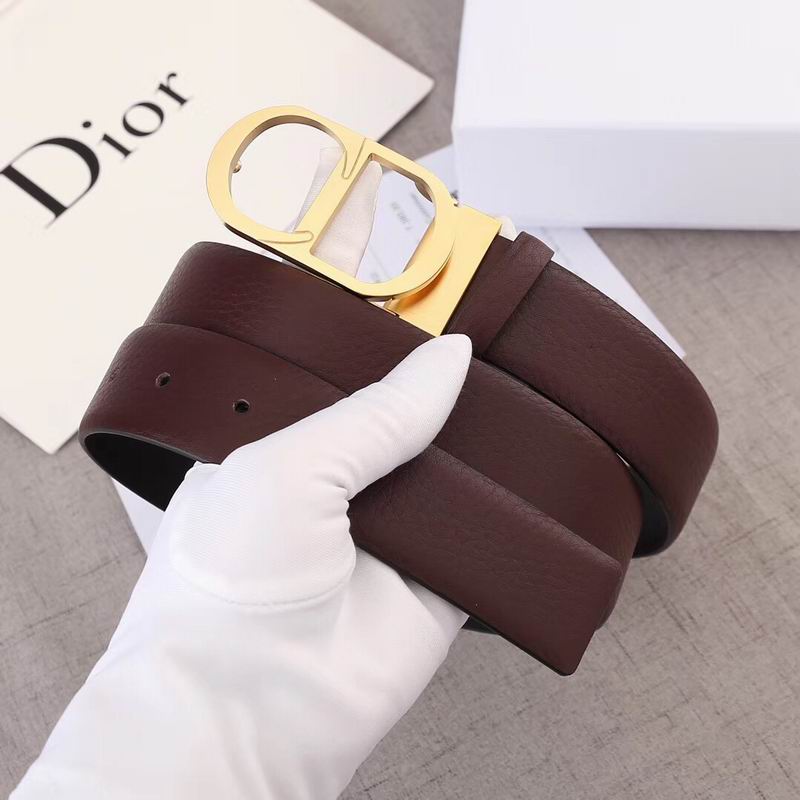 Super Perfect Quality Dior Belts(100% Genuine Leather,steel Buckle)-086
