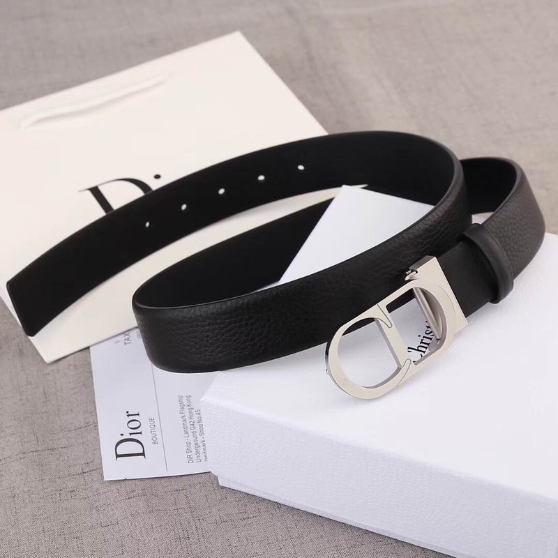 Super Perfect Quality Dior Belts(100% Genuine Leather,steel Buckle)-088