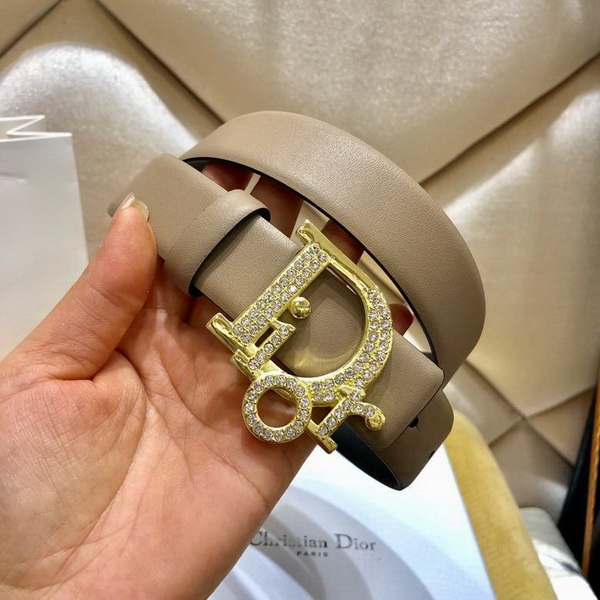 Super Perfect Quality Dior Belts(100% Genuine Leather,steel Buckle)-256