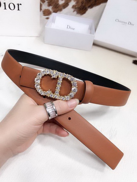 Super Perfect Quality Dior Belts(100% Genuine Leather,steel Buckle)-259