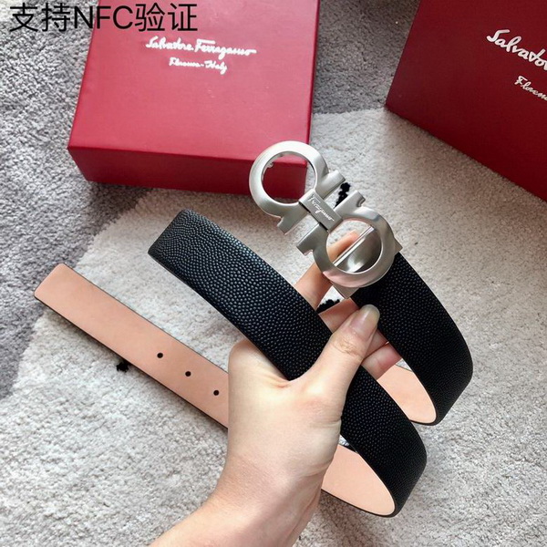 Super Perfect Quality Ferragamo Belts(100% Genuine Leather,steel Buckle)-1304