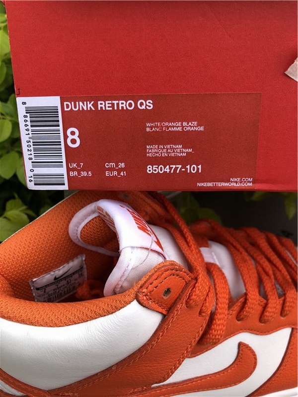 Authentic Nike Dunk Hi Orange White
