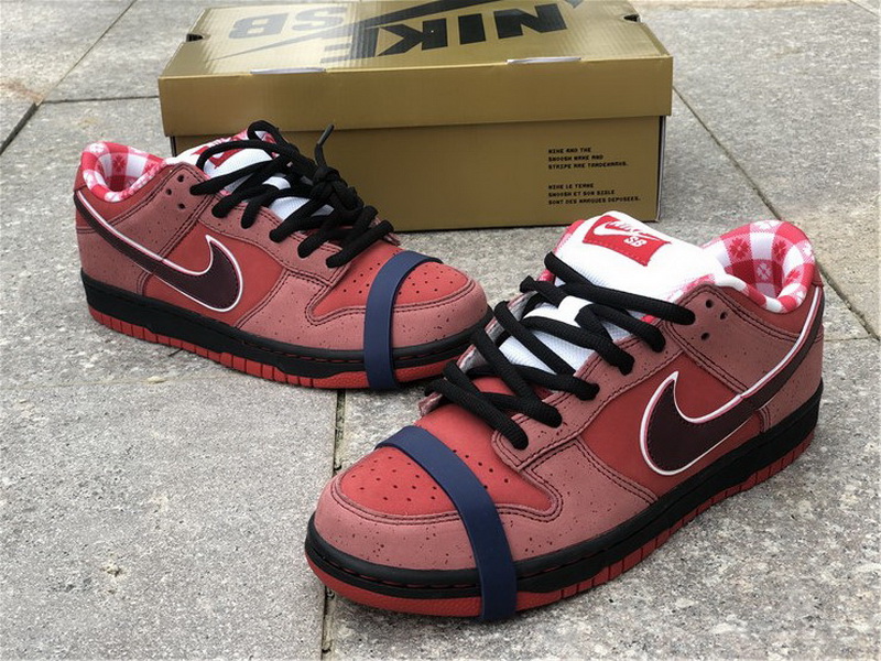 Authentic Nike Dunk Low SB Lobster Red Color