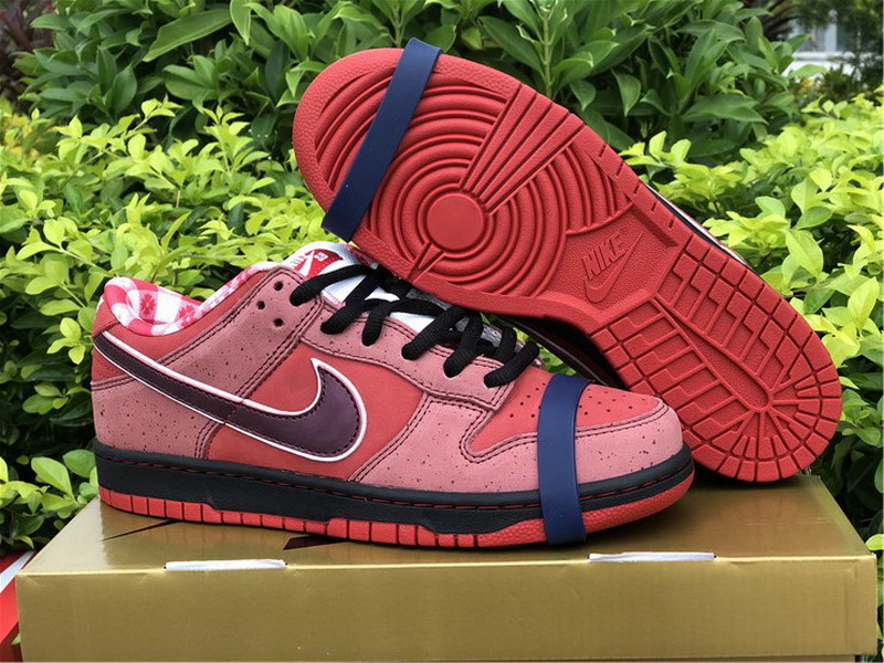 Authentic Nike Dunk Low SB Lobster Red Color Women shoes
