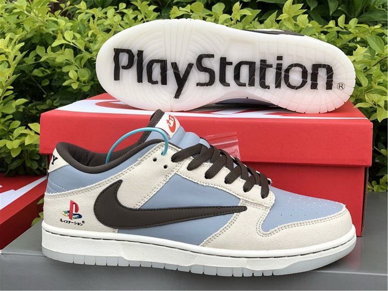 Authentic PlayStation x Travis Scott x Nike Dunk Low Women Shoes
