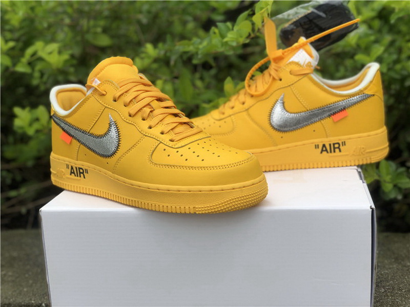 Authentic Off-White x Nike Air Force 1 Low “University Gold”