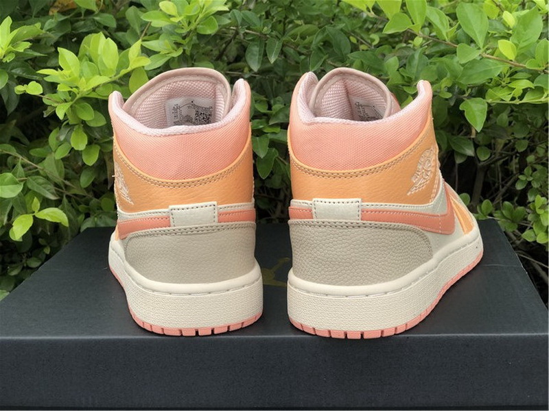 Authentic Air Jordan 1 Mid “Atomic Orange” Women Shoes