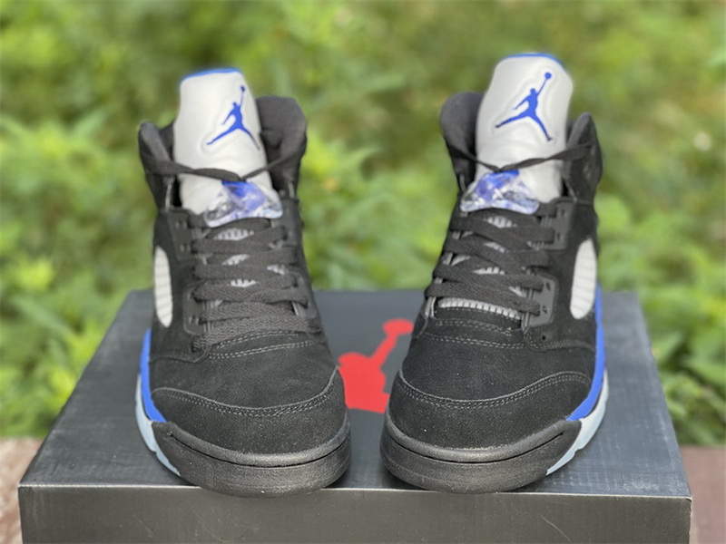Authentic Air Jordan 5 Black Blue