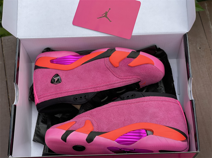 Authentic Air Jordan 14 Low “Shocking Pink”