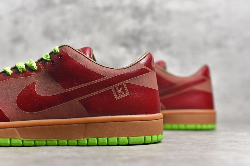 Authentic Nike Dunk Low 1-Piece Laser Varsity Red