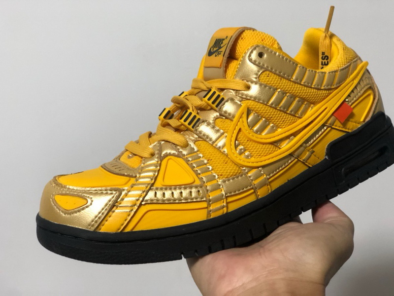  Authentic OFF-WHITE x Nike Air Rubber Dunk “University Gold”