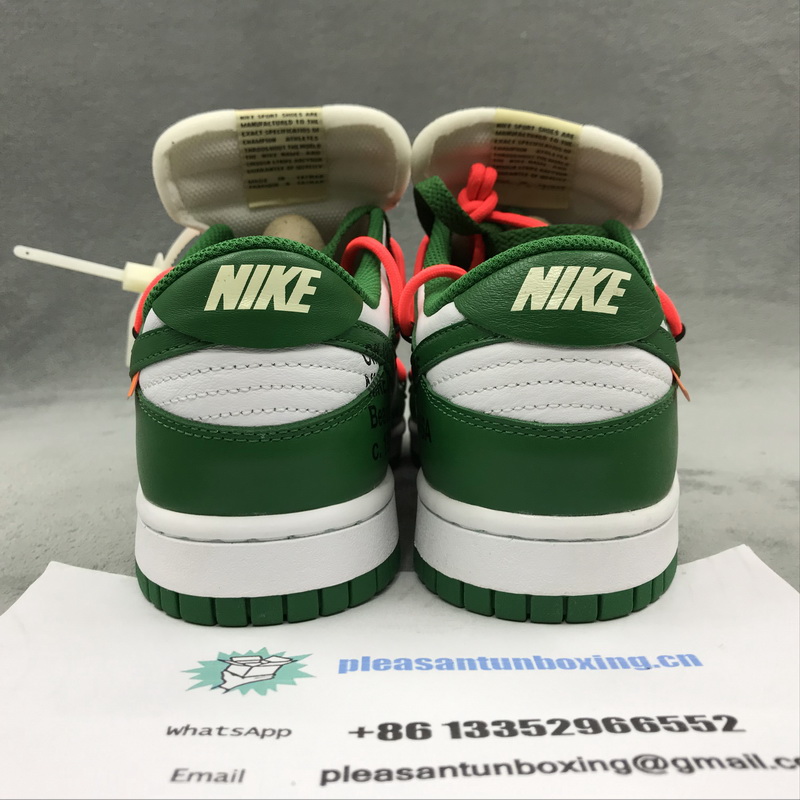 Authentic OFF-WHITE x Nike Dunk Green 
