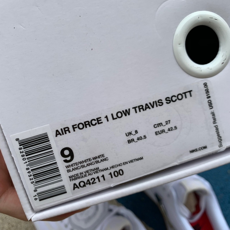 Authentic Nike Air Force 1 Low Travis Scott