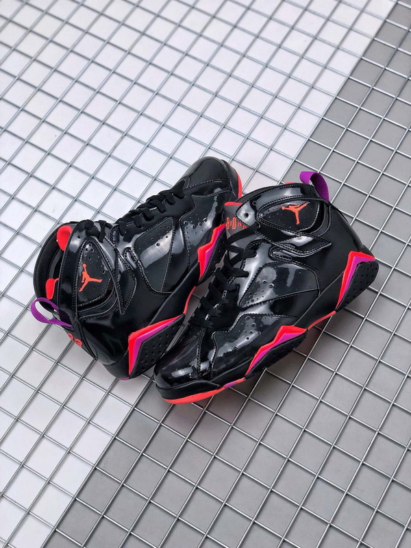 Authentic Air Jordan 7 WMNS “Black Patent Leather” 