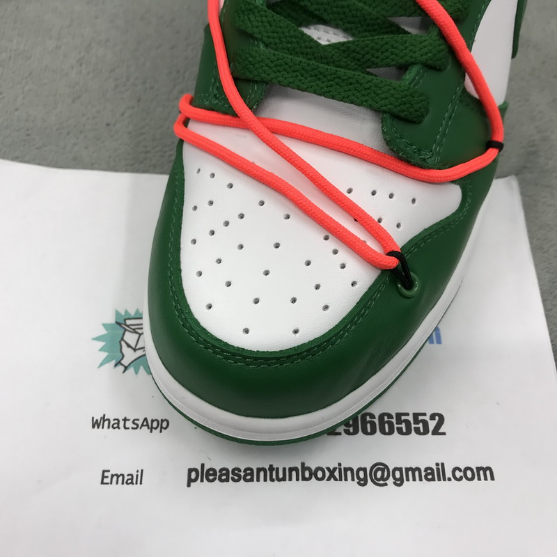 Authentic OFF-WHITE x Nike Dunk Green 